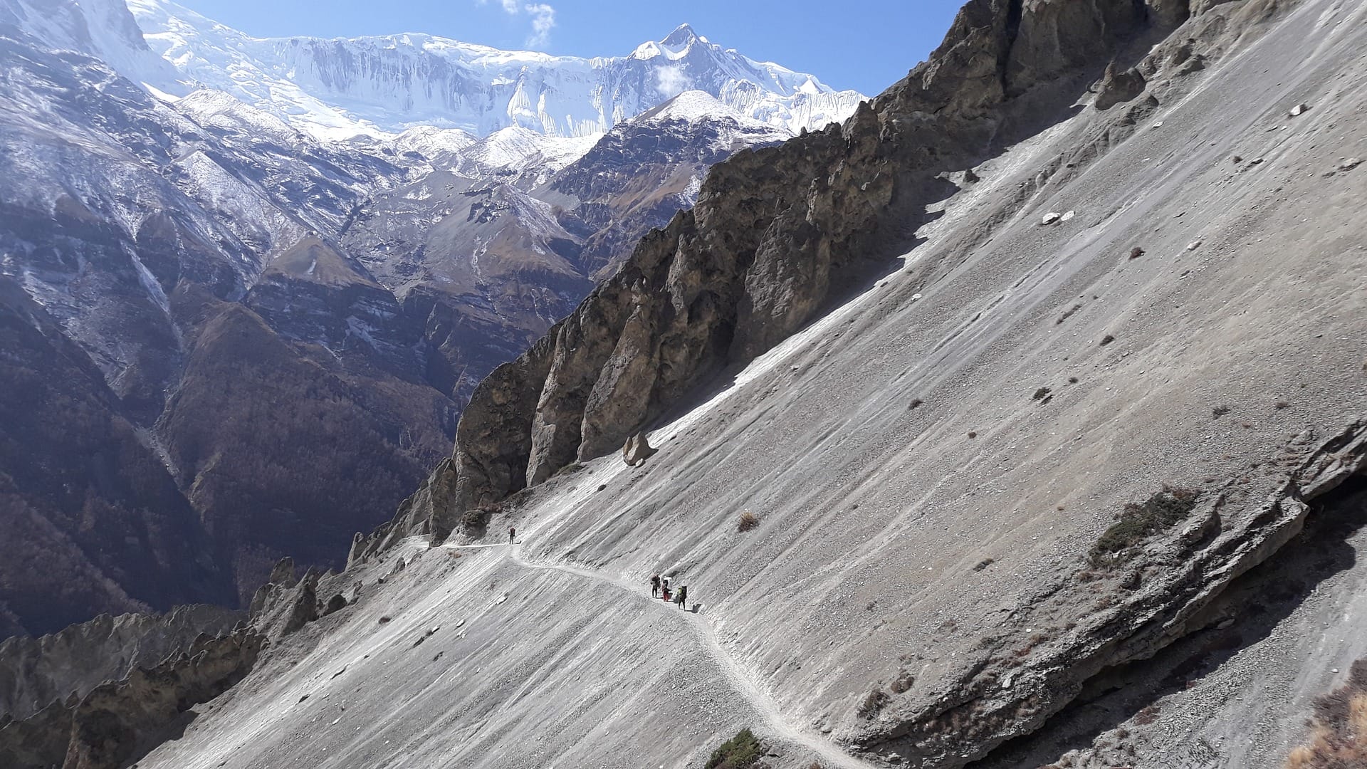 On the way to Tilicho Lake during Annapurna Circuit Trek